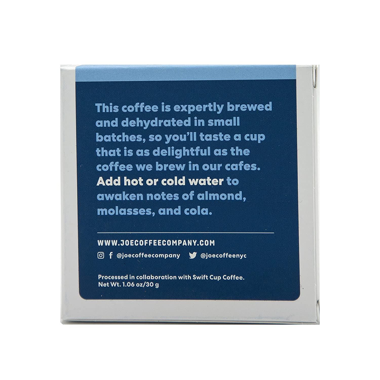 Joe Coffee Specialty Instant Coffee Packets, 'Nightcap Decaf', 6 servings per box, Premium quality coffee for on-the-go/travel 2