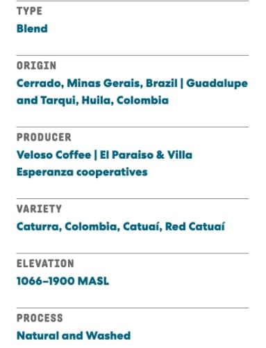 Joe Coffee 'The Daily' Blend, RFA Certified Whole Beans from Colombia & Peru, 12 oz Bag, Small-Batch Specialty Roaster in NYC 3