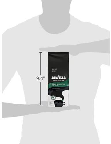 Lavazza Gran Selezione Ground Coffee Blend, Dark Roast, 12-Oz Bags (Pack of 6) Authentic Italian, 100% Arabica, Blended And Roasted in Italy, Non GMO, Rainforest Alliance Certified & 100% Sustainably 4
