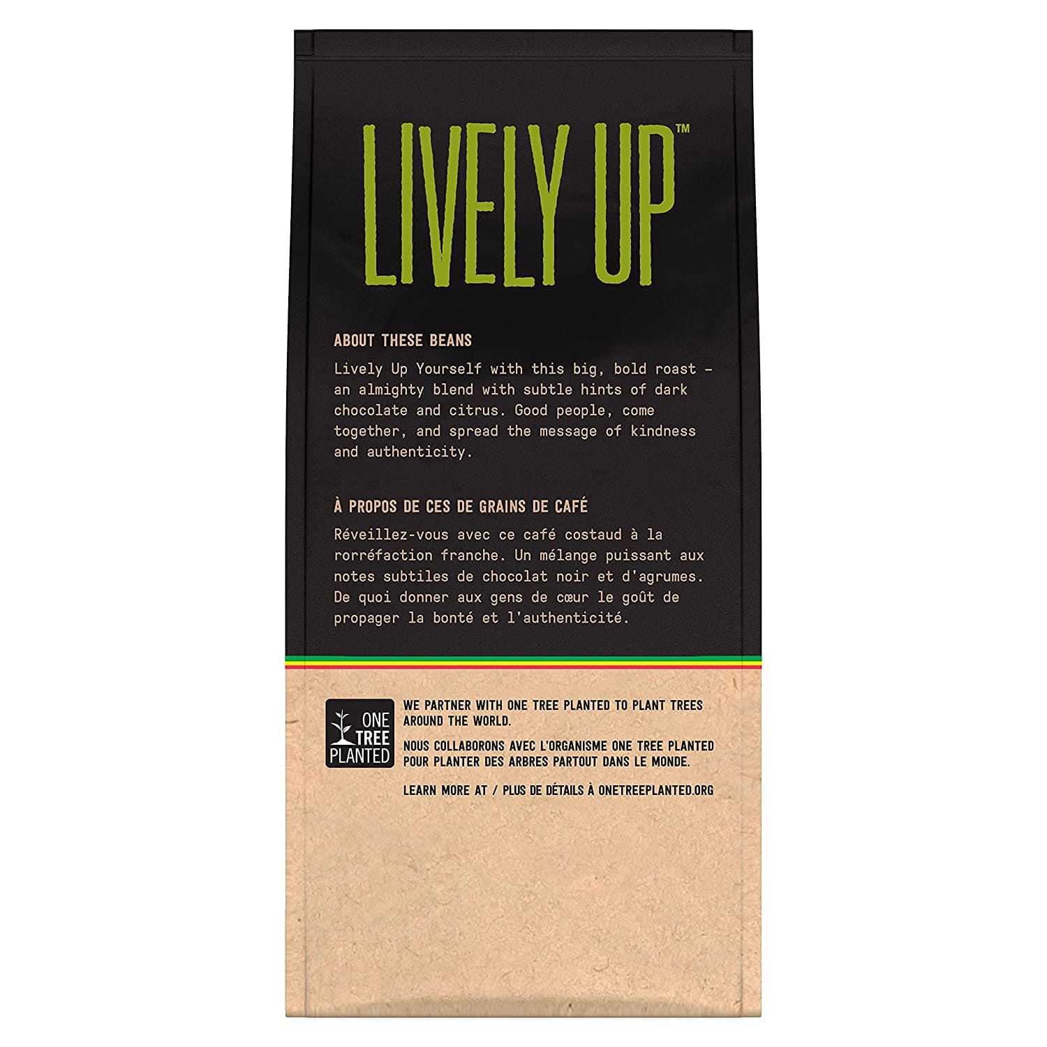 Marley Coffee Lively Up, Fairtrade Certified, Dark Roast, Whole Bean Coffee, 10 Ounce (Pack of 3) 3