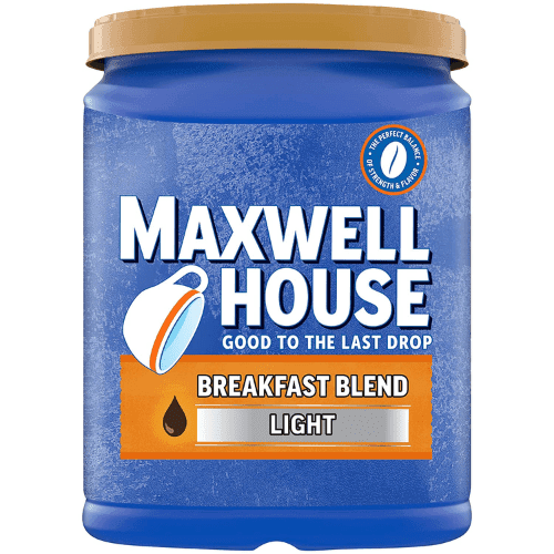Maxwell House Breakfast Blend Light Roast Ground Coffee