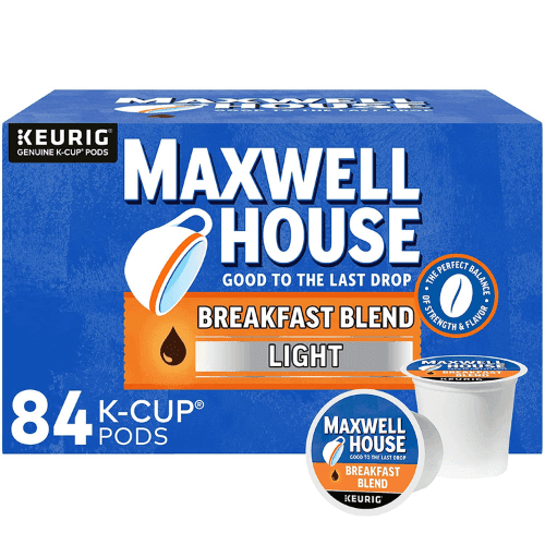 Maxwell House Breakfast Blend Light Roast K-Cup® Coffee Pods (84 ct Box)