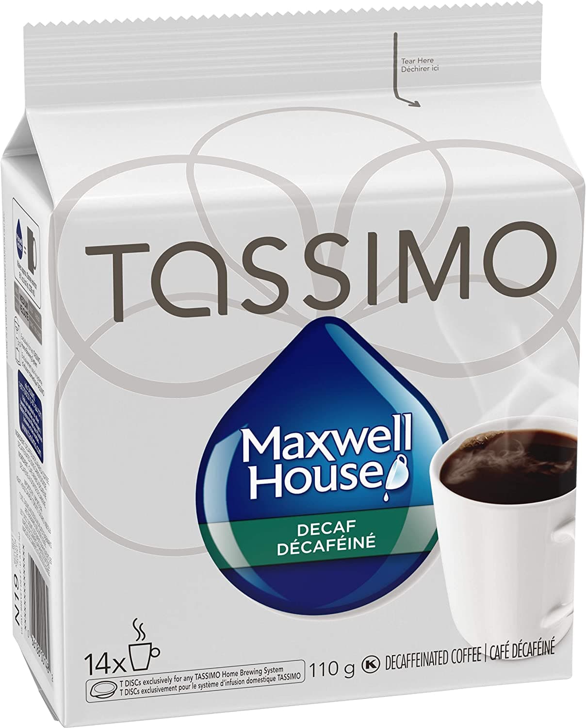 Maxwell House Cafe Collection Decaf, 14-count T-discs for Tassimo Brewers - Custom Roasts 2