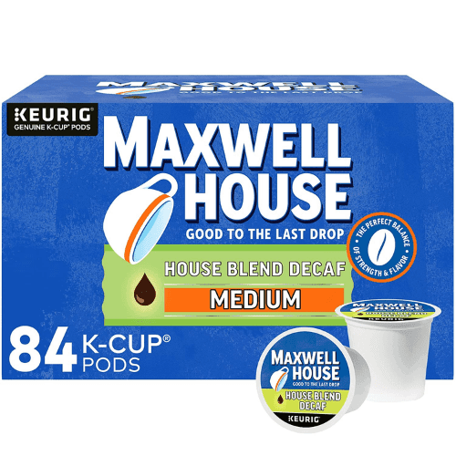 Maxwell House Decaf House Blend Medium Roast K-Cup® Coffee Pods (84 ct., Box)
