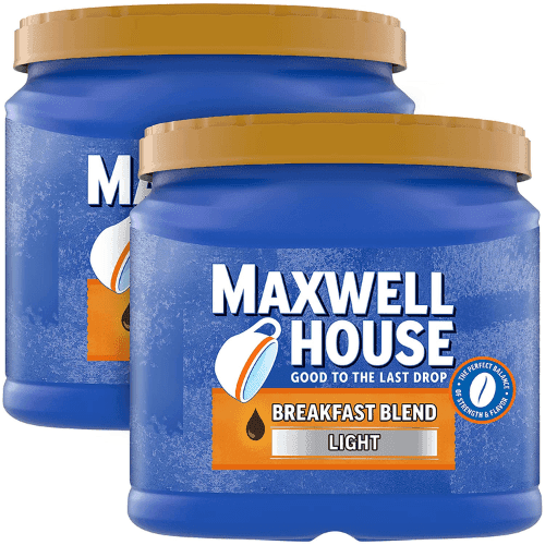 Maxwell House Mainstream Coffee Breakfast Blend Light Roast Ground