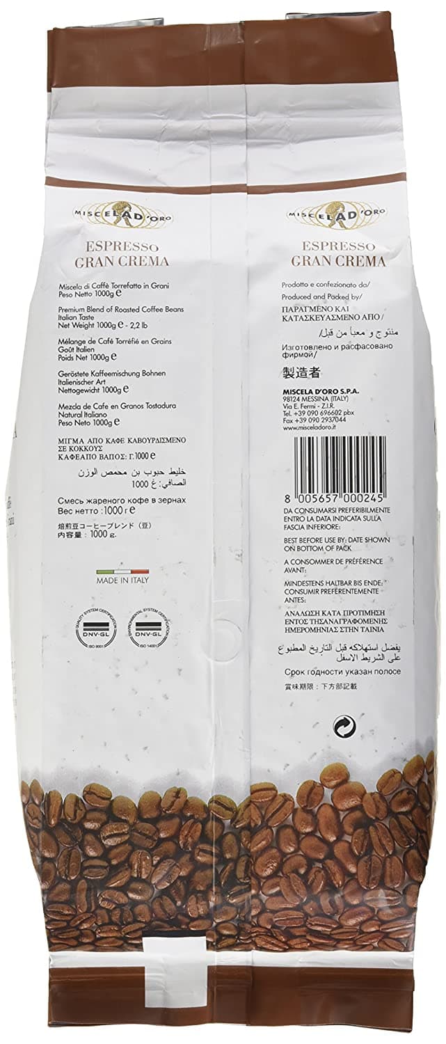 Miscela D'Oro Gran Crema Espresso Beans - 2.2 lb 4