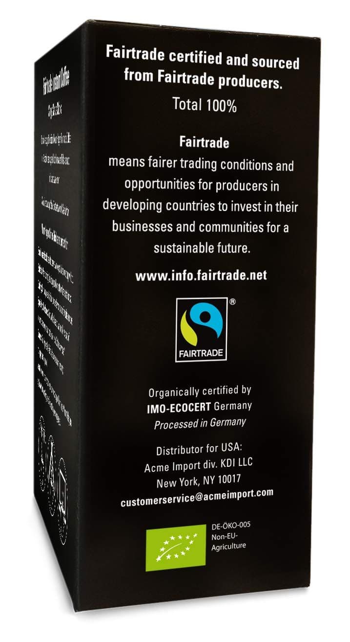 Mount Hagen Organic Instant Regular Coffee, 25 Count Single Serve packet Net wt 1.76 oz (50g) 2