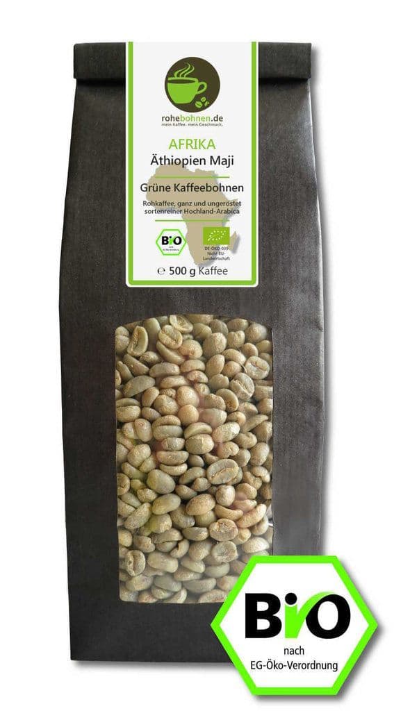 Organic Green Coffee Ethiopia Maji
