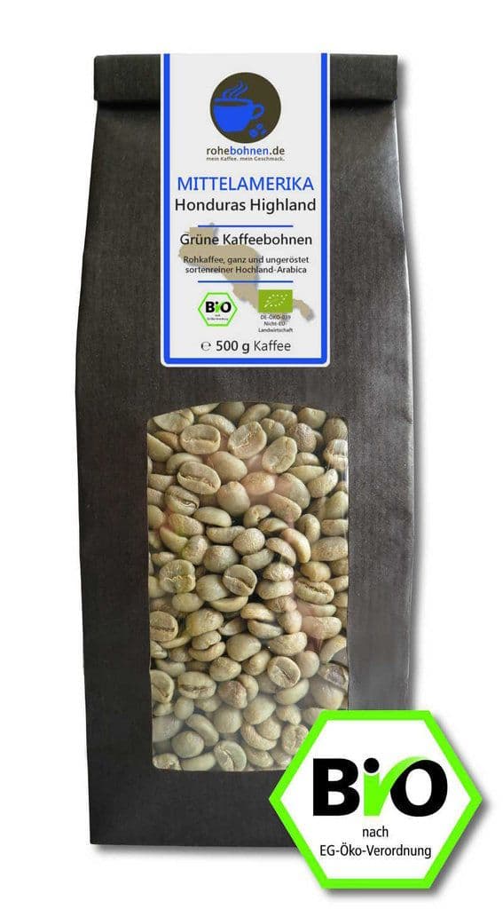 Organic green coffee Honduras Highland