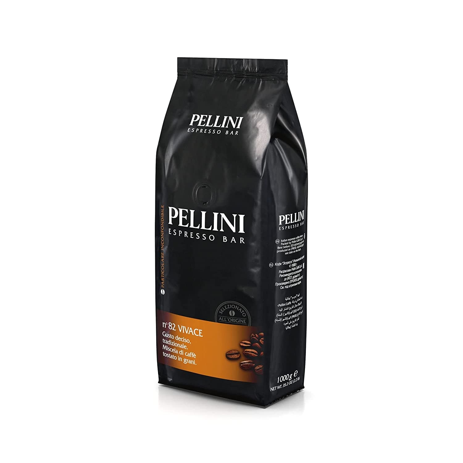 Pellini No.82 Vivace Roasted Coffee Beans 1kg 2