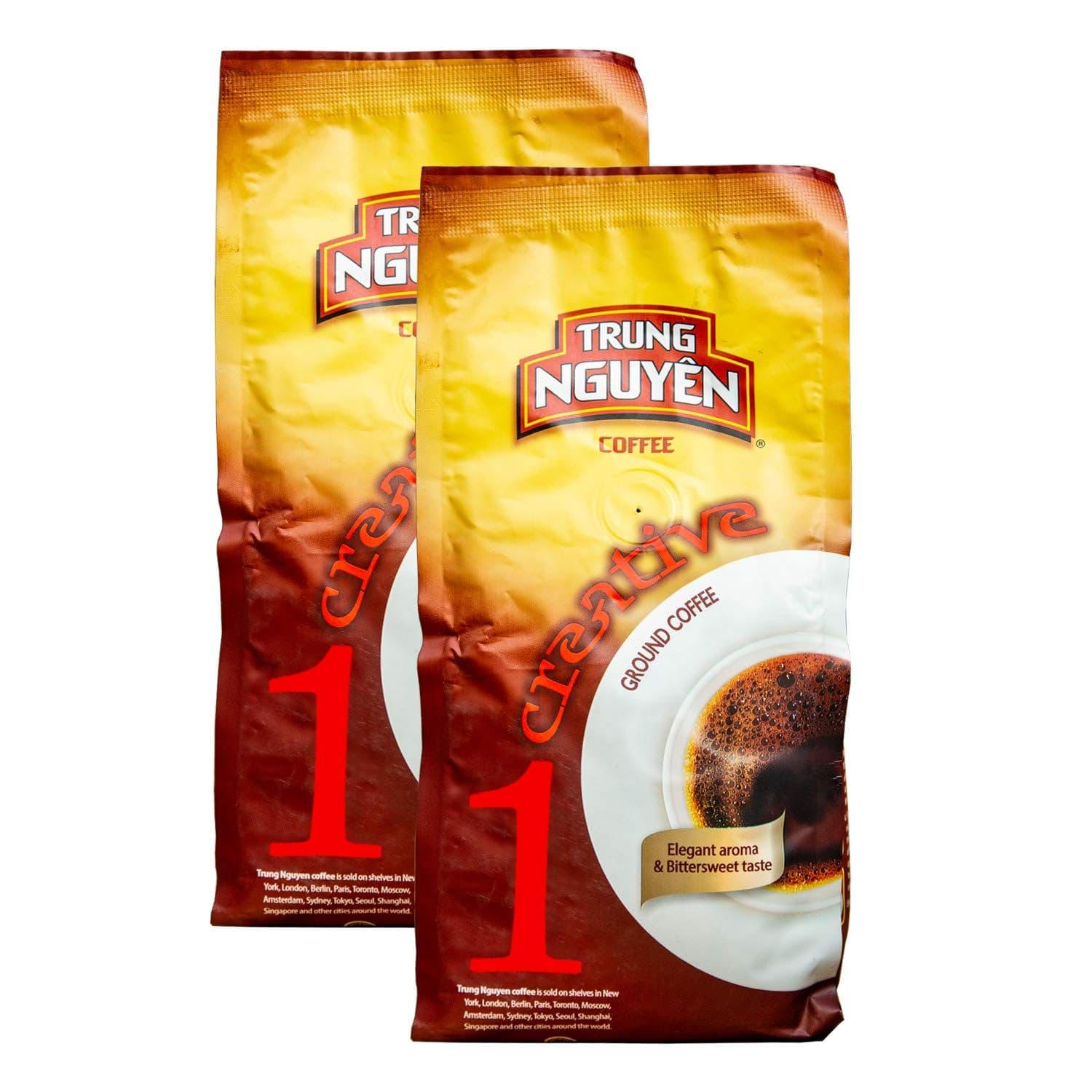 Trung Nguyen Vietnamese Coffee - 2 Pack - Creative 1 Culi Robusta, Brewed in Phin Filter