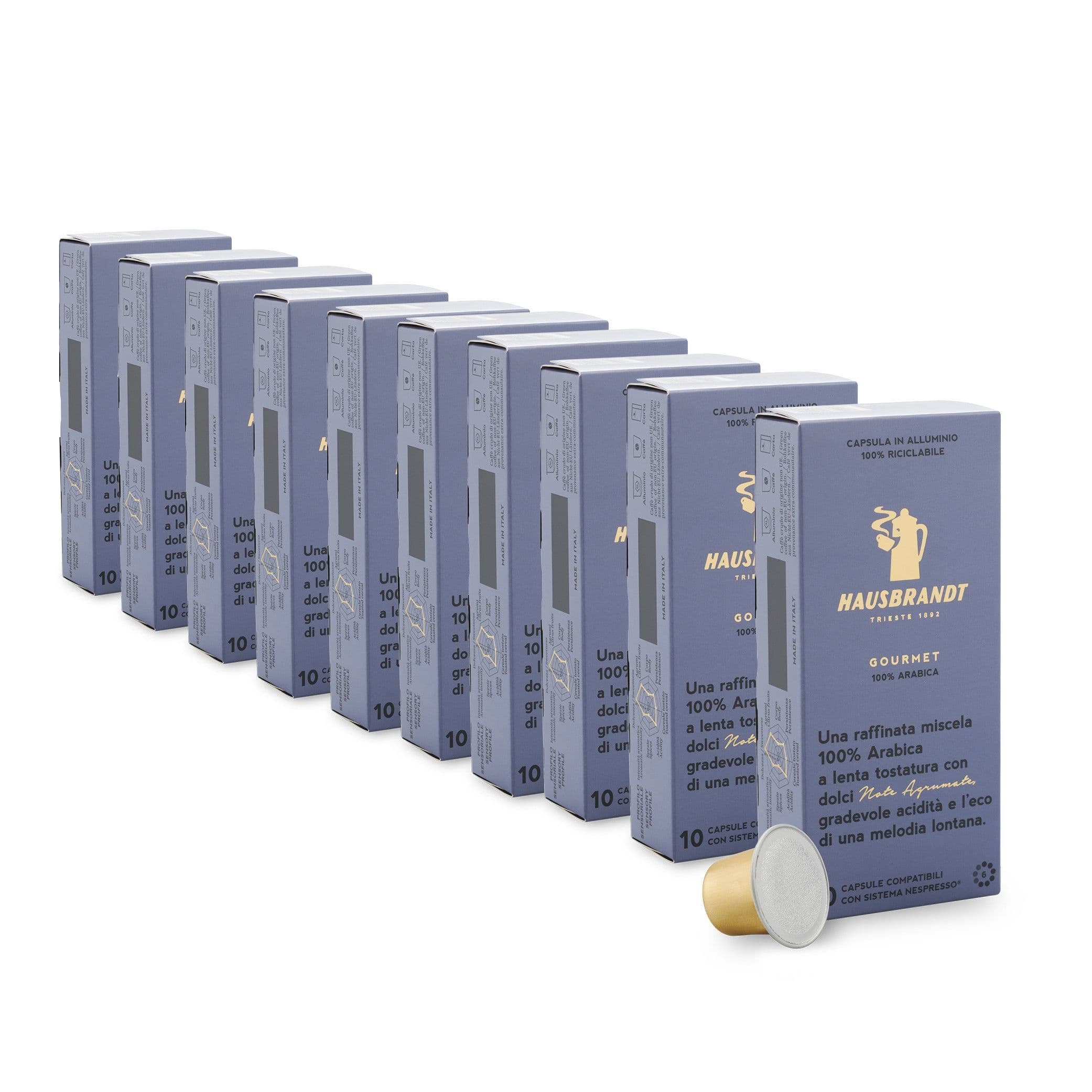 100 NESPRESSO® COMPATIBLE GOURMET CAPSULES