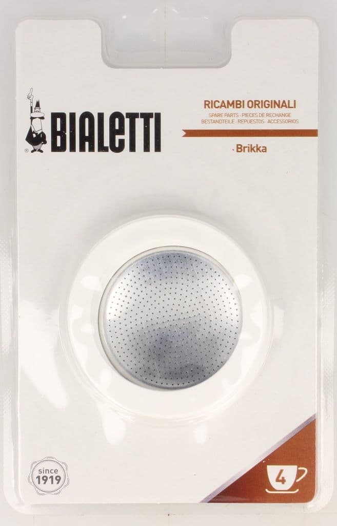 Bialetti - Blister 3 seals + 1 filter screen Brikka 4 cups