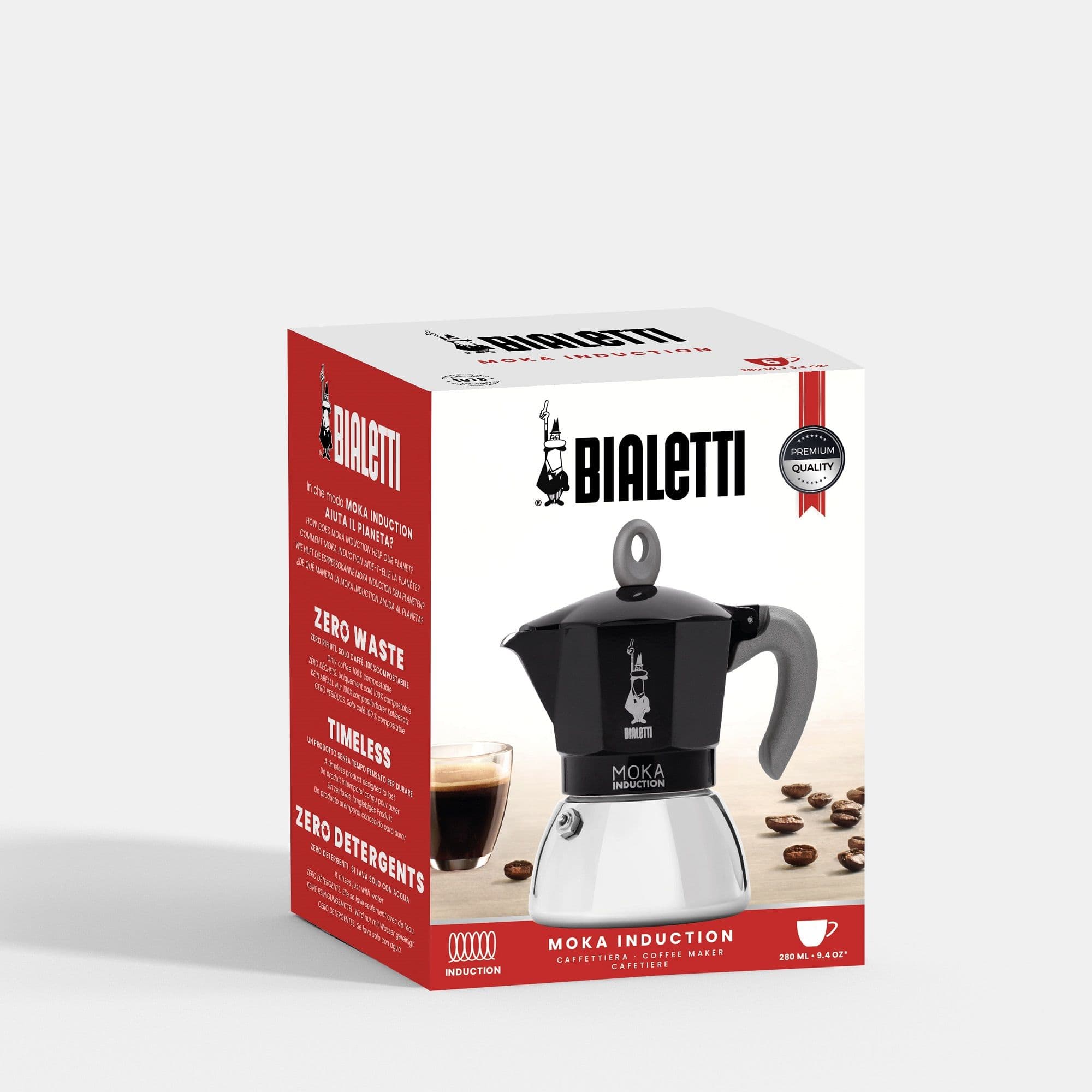 Bialetti - Moka induction black for 6 cups 2