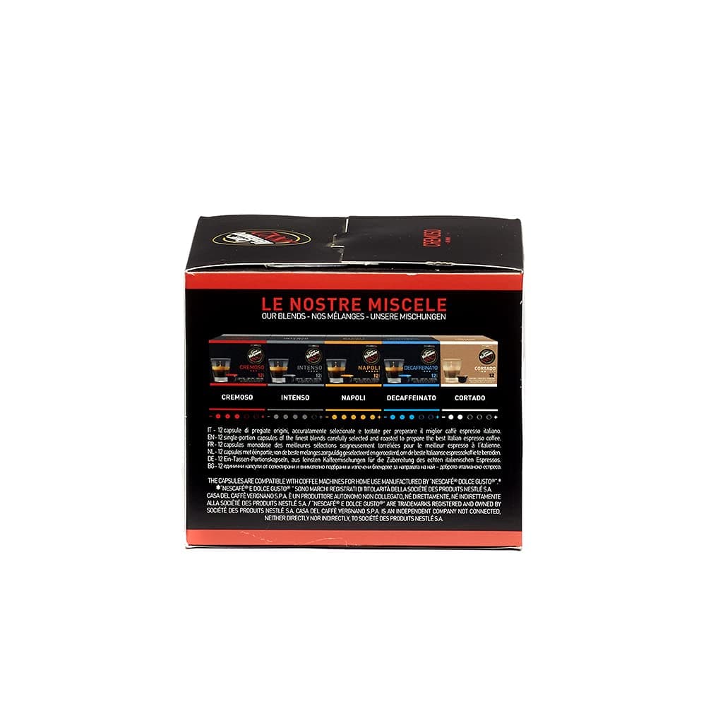 Caffe Vergnano | Coffee Pods | Caffè Vergnano 1882, Intense 12 capsules | Espresso Coffee | 3.17 Ounce Total Weight 2