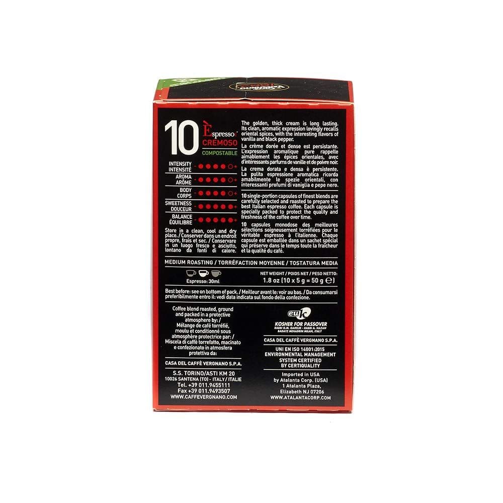 Caffe Vergnano Cremoso Capsules Compatible with Original Line Machines By Nespresso - 60 Capsules (6 packs - 10 capsules each) (Pack of 6) 2