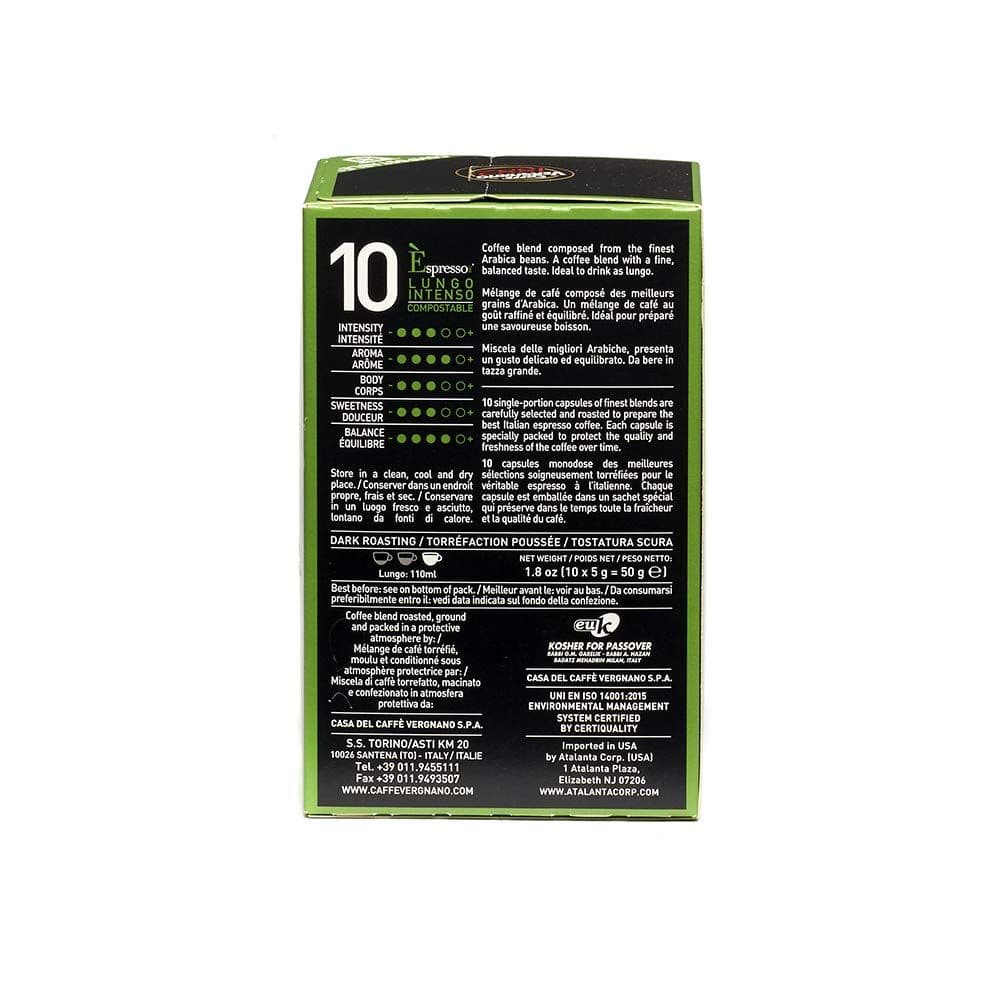 Caffè Vergnano Lungo Intenso Capsules Compatible with Original Line Machines By Nespresso - 60 Capsules (6 packs - 10 capsules each) 2
