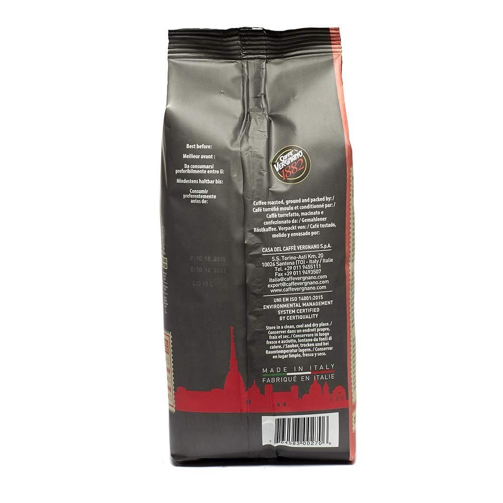 Caffe Vergnano Vergnano Torino 100% Arabica Medium Light Roast Coffee - Medium Grind - 12 oz. - 340g 050470 2