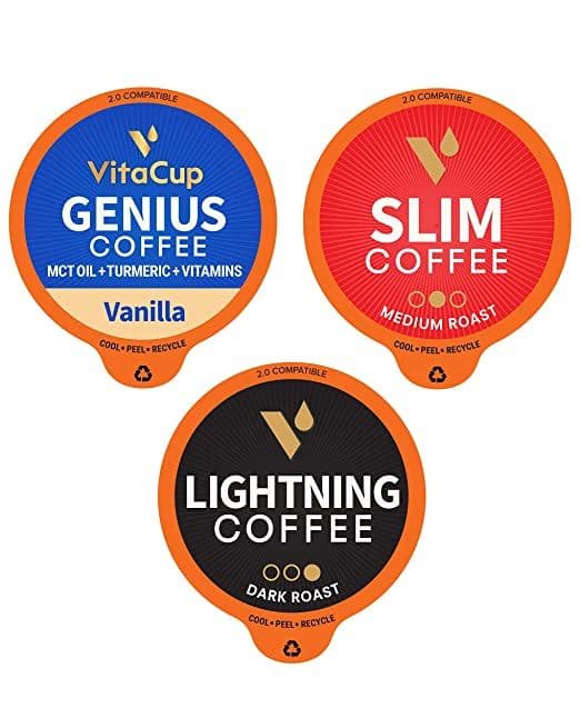 Coffee Variety Pod Sampler Pack (Genius Vanilla, Lightning, Slim)