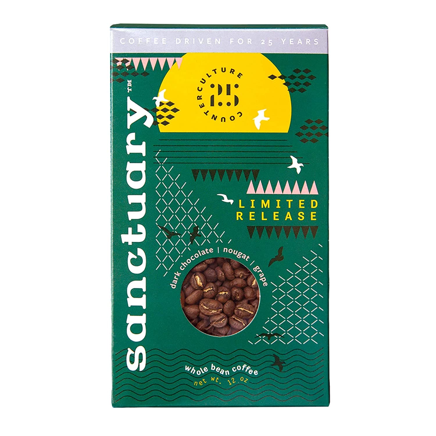 Counter Culture Coffee - Whole Bean Coffee - Fresh Roasted, Sustainably Farmed (Kosher) - Sanctuary, 12 oz (1 Bag)
