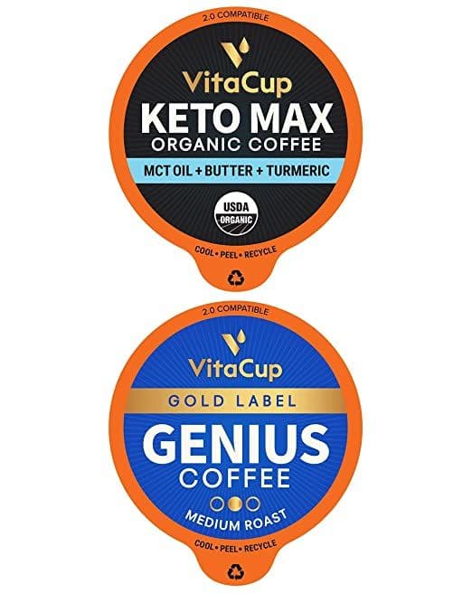 Keto Max & Genius Gold Organic Coffee Pods