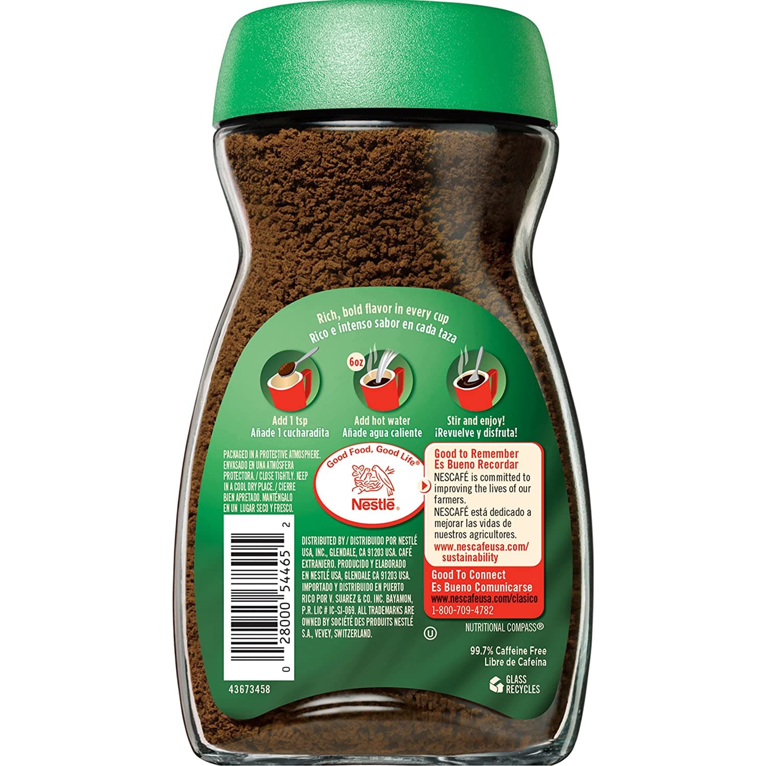 Nescafe Clasico Decaf Instant Coffee, 3.5 oz 2