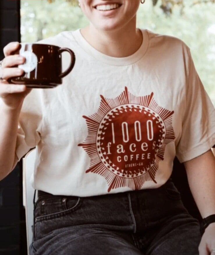 1000 Faces Logo T-shirt 3