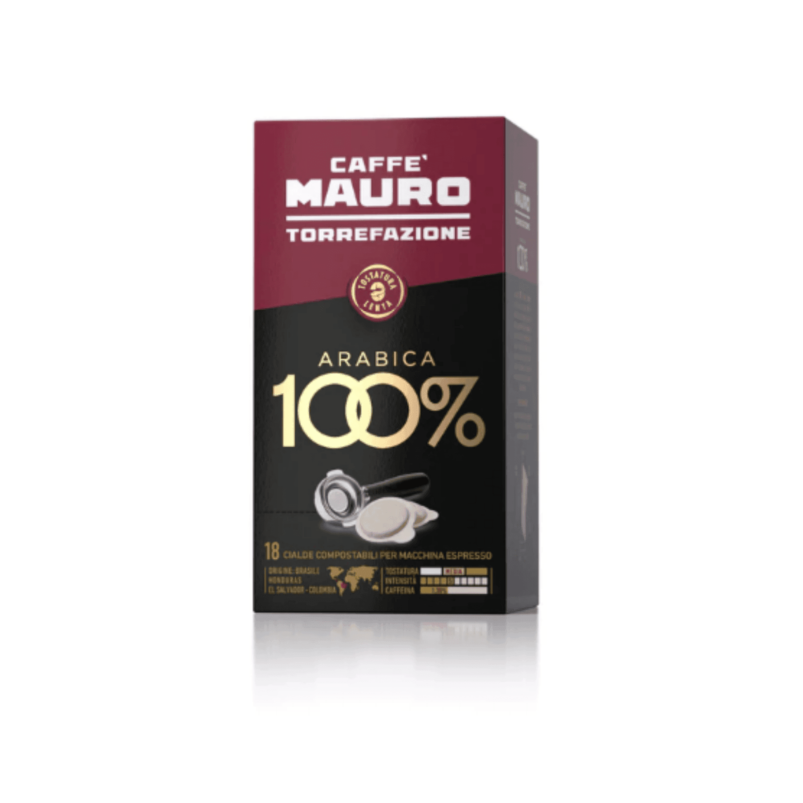 CAFFE 'MAURO COMPOSTABLE PODS 100% ARABICA