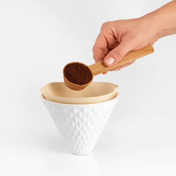 Coffee filter porcelain diamond look 3