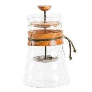 DOUBLE WALL FRENCH PRESS HARIO OLIVE
