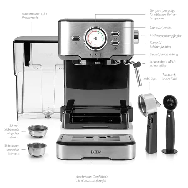 ESPRESSO-SELECT espresso portafilter machine - 15 bar 7