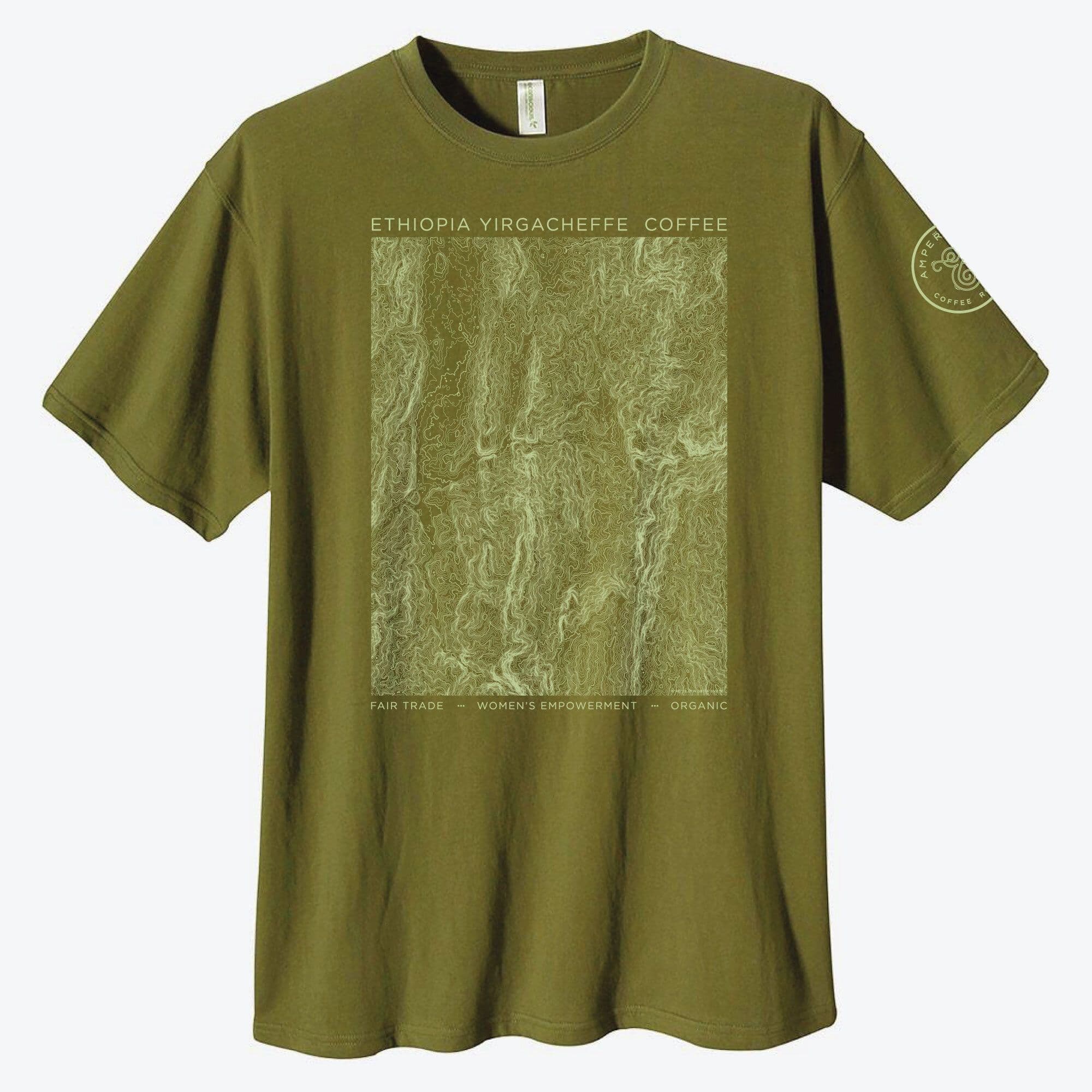 ETHIOPIA YIRGACHEFFE COFFEE ORGANIC COTTON T-SHIRT