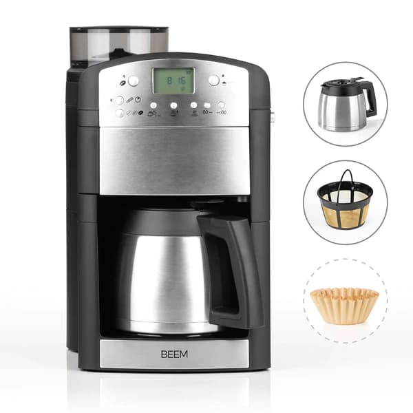 FRESH-AROMA-PERFECT filter coffee machine with grinder - thermo 2