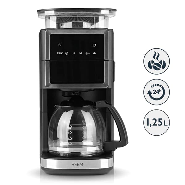 FRESH-AROMA-PERFECT III filter coffee machine with grinder - glass 2
