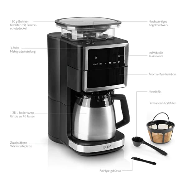 Fresh-Aroma-Perfect III filter coffee machine with grinder - thermal 6