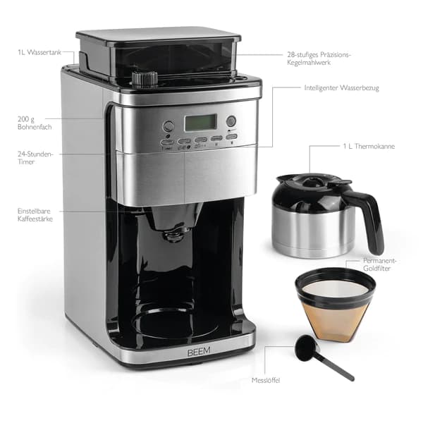 FRESH-AROMA-PERFECT Superior filter coffee machine with grinder - thermal 3