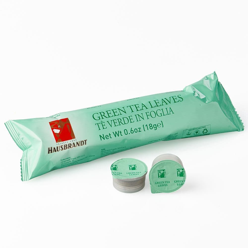 GREEN TEA CAPSULES IN LEAF
