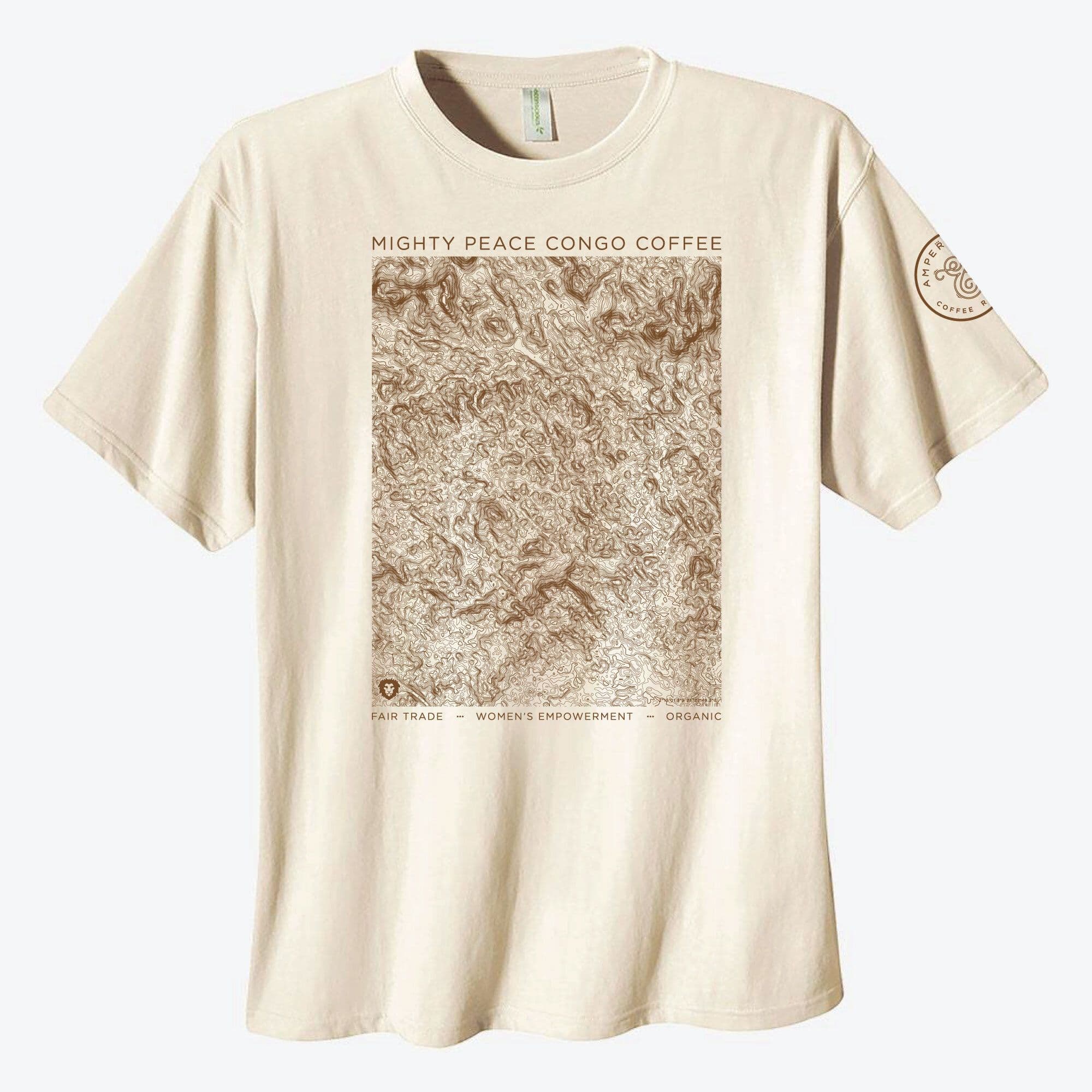 MIGHTY PEACE CONGO COFFEE ORGANIC COTTON T-SHIRT