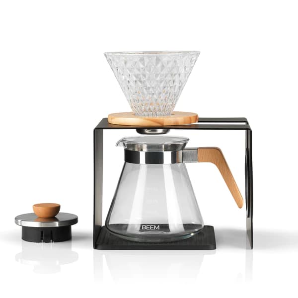 POUR OVER coffee maker set - 4 cups / wood 2