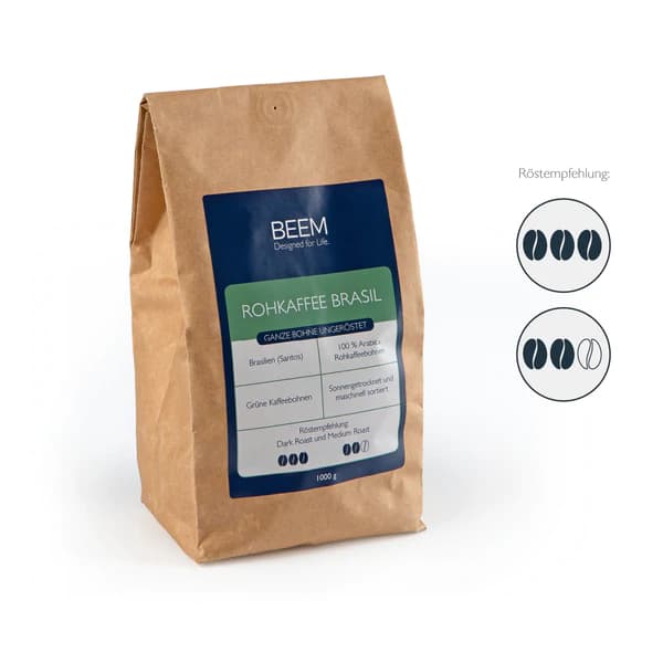 RAW COFFEE BRASIL Whole bean unroasted - 1 kg 2