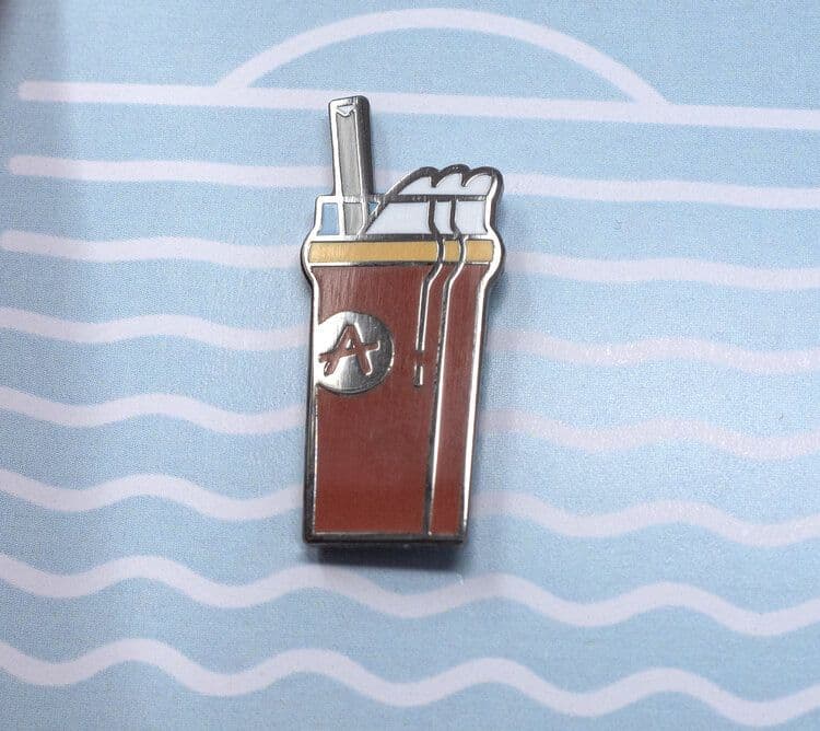 SNOWY PLOVER ENAMEL PIN 2