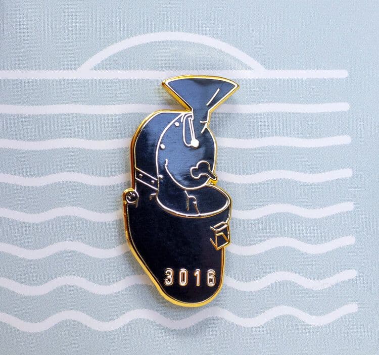 THROWBACK ROASTERY ENAMEL PIN