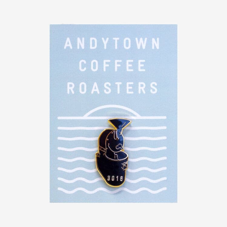 THROWBACK ROASTERY ENAMEL PIN 2