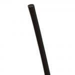 5.75" Black PLA Stir Straw for Cold Drinks, Unwrapped