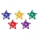 Assorted Color Swirl Star