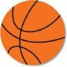 Black on Orange Basketball