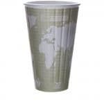 Insulated Compostable World Art™ 16 oz. Hot Cup
