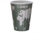 Insulated Renewable & Compostable World Art™ 12 oz. Hot Cup