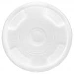 Renewable & Compostable GreenStripe® Cold Cup FLAT Lid for 9 - 24 oz. cups