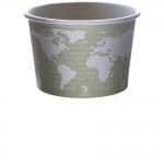 Renewable & Compostable World Art™ Soup 16 oz. Containers